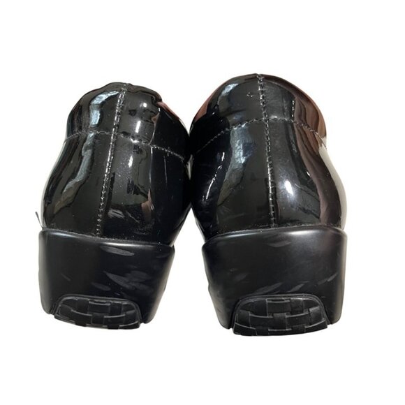 Cole Haan shoes women’s 6 1/2 black patent leather slip on clogs - Picture 6 of 10